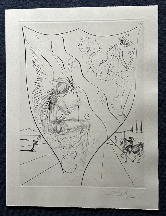Alexis ou le Trait du Vain Combat by Marguerite Yourcenar. With an original etching by Salvador Dali.